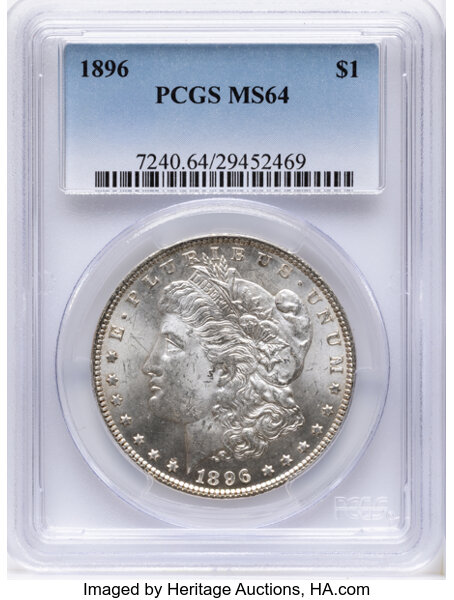 1896 $1  Doubled 18-6, VAM-5 MS thumbnail 3