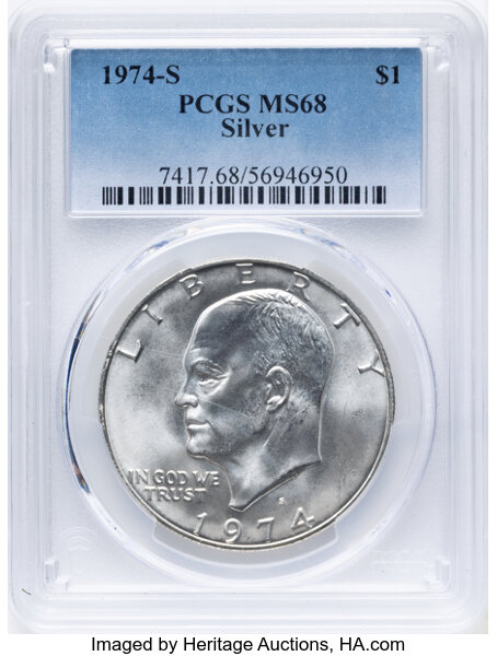 1974-S $1  Silver MS thumbnail 3