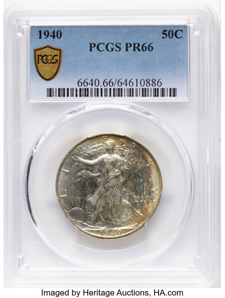 Walking Liberty Half Dollar 50c 1936-1942 [Type] PR66 thumbnail 2