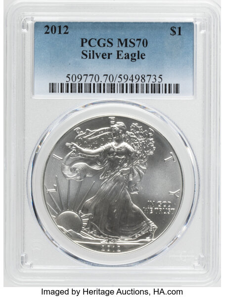 2012 $1  Silver Eagle MS thumbnail 8