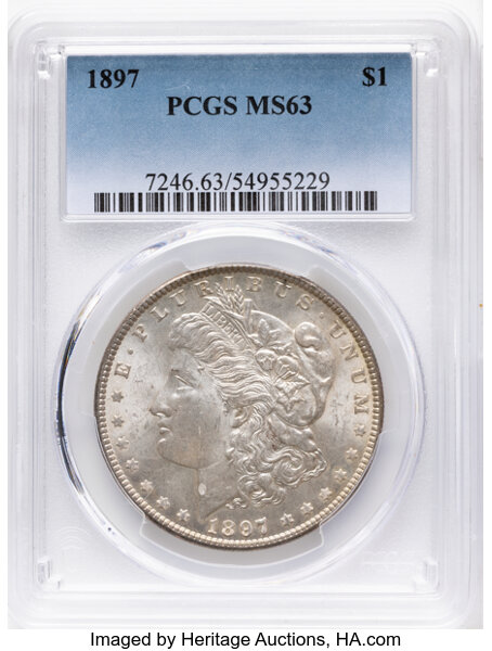 1897 $1 VG10 CAC thumbnail 7