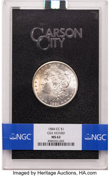 1884-CC $1  GSA Hoard, Hard package MS thumbnail 5