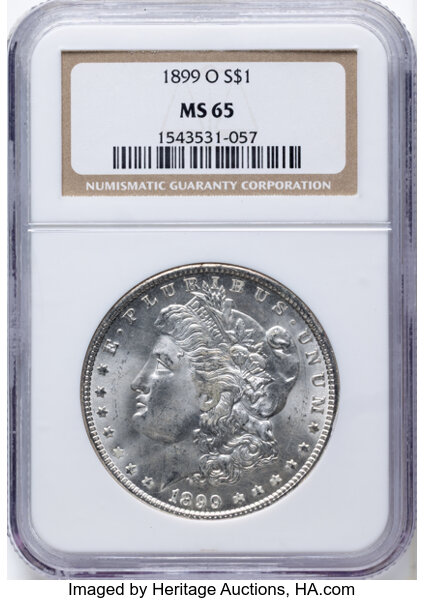 1899-O $1  Doubled 1, Die Breaks Reverse, VAM-11A MS thumbnail 4