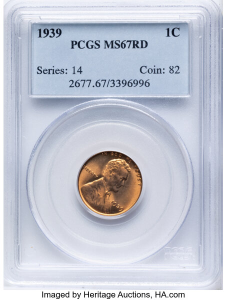 1939 1c MS RD MS64 RD CAC thumbnail 3