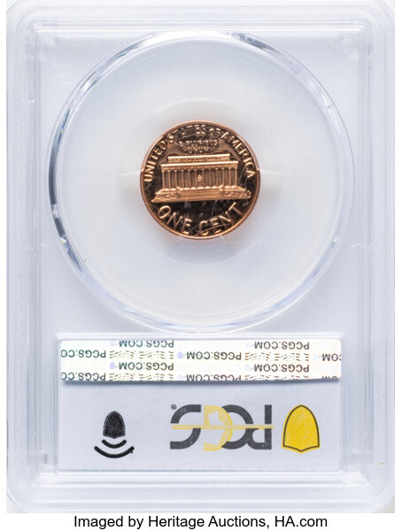 Lincoln Cent 1c Memorial Reverse, Zinc, 1983-2008 PR RD [Type] OGP thumbnail 2