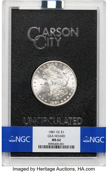 1881-CC $1  GSA Hoard, Hard package MS thumbnail 6