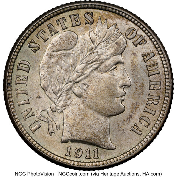 1911-S 10c MS thumbnail 3