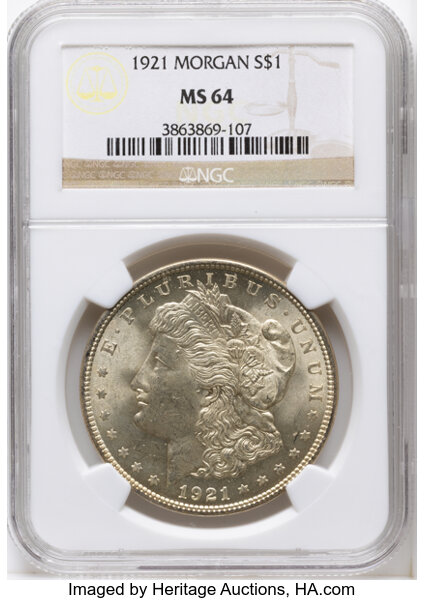1921 $1  Morgan, Reverse Cud, VAM-19B MS thumbnail 4