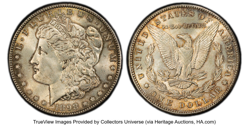1898-O $1  Clashed Dies, VAM-16A MS thumbnail 6