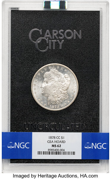 1878-CC $1  GSA Hoard, Hard package MS thumbnail 4