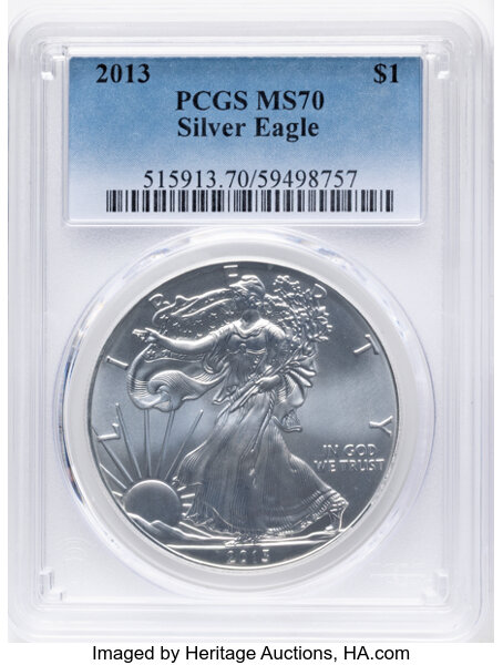 2013 $1  Silver Eagle MS thumbnail 7