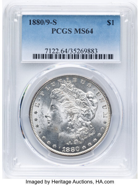 1880/9-S $1  Overdate XF45 thumbnail 16
