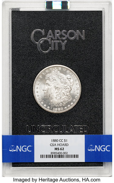 1880-CC $1  GSA Hoard, Hard package MS thumbnail 5