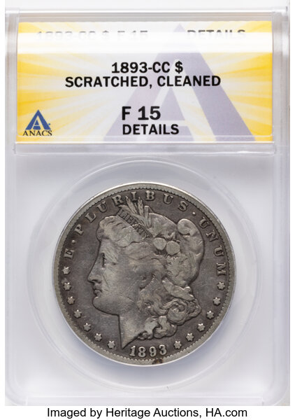 1893-CC $1  Doubled 3, Far Date, VAM-4 MS thumbnail 4