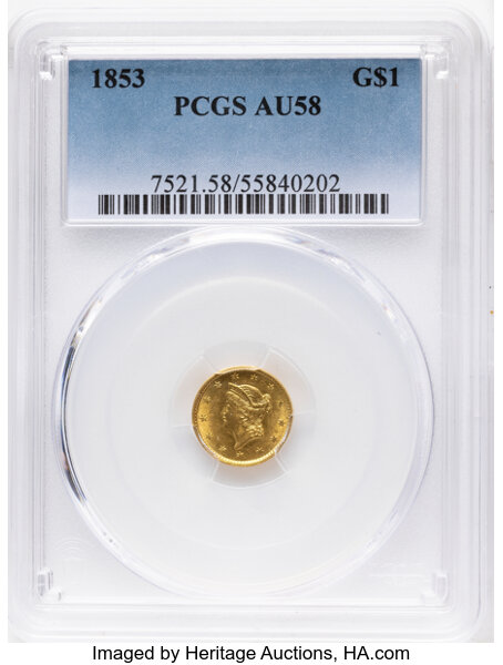 1853 G$1 MS thumbnail 2