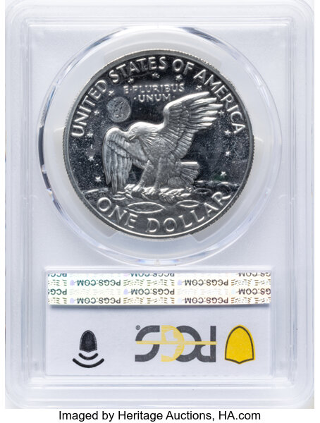 1971-S $1  Silver, Peg Leg, FS-401 PR CAM PR67 CAM thumbnail 2
