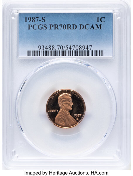 Lincoln Cent 1c Memorial Reverse, Zinc, 1983-2008 PR RD [Type] OGP thumbnail 3