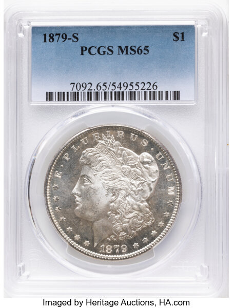 1879-S $1 MS67 CAC thumbnail 6