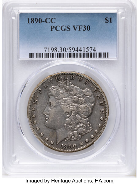 1890-CC $1  Doubled CC, VAM-5A MS thumbnail 6