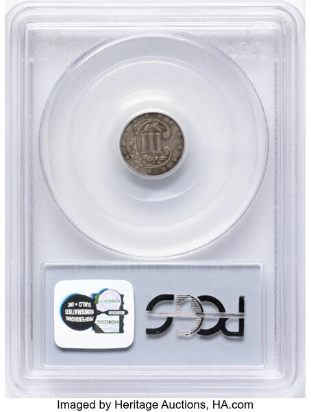 3-Cent Silver 3cS Type 3, 1859-1872 [Type] G6 thumbnail 19