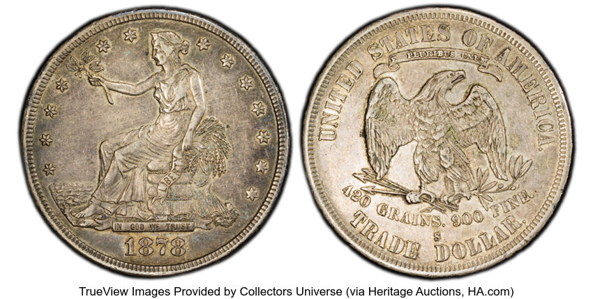 Trade Dollar Set Trade$ 1873-1878, 17 Coins MS thumbnail 20