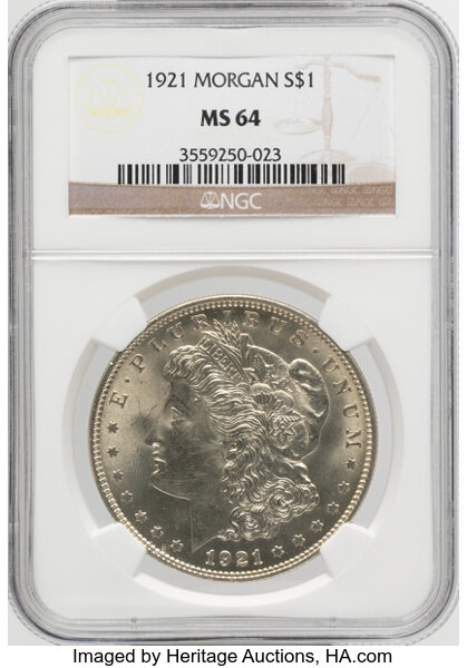 1921 $1  Morgan, Reverse Cud, VAM-19B MS thumbnail 3