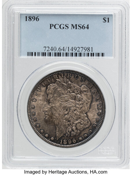 1896 $1  Doubled 18-6, VAM-5 MS thumbnail 4