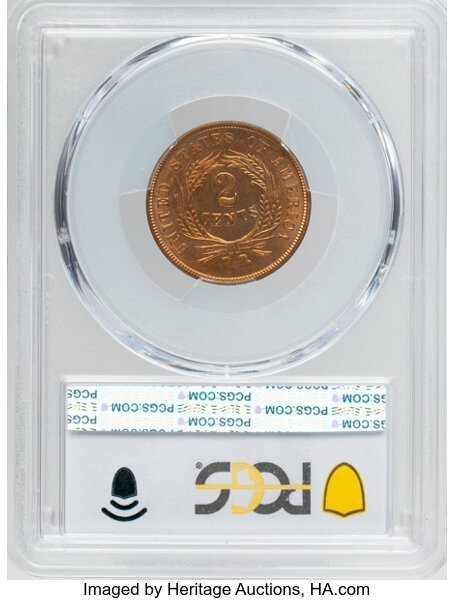 1864 2c Large Motto MS RD MS61 RD thumbnail 18