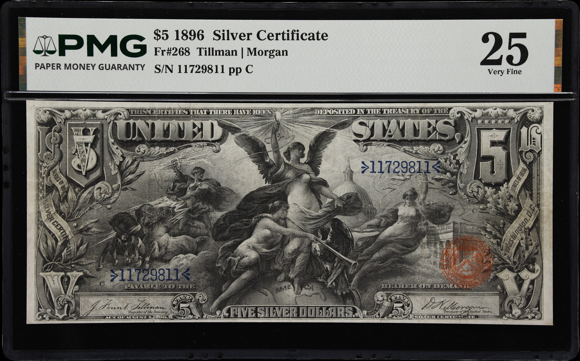 1896 $5  (Fr. 268) thumbnail 3