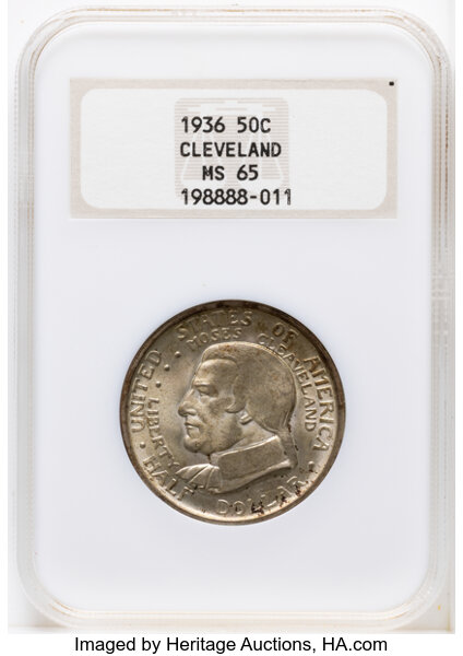 1936 50c Cleveland - Great Lakes Expo MS thumbnail 5