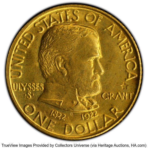 1922 G$1 Grant Memorial, with Star MS thumbnail 3