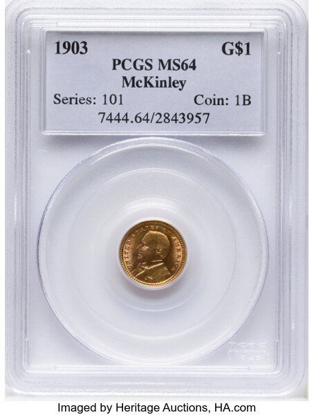 1903 G$1 McKinley - Louisiana Purchase MS thumbnail 3