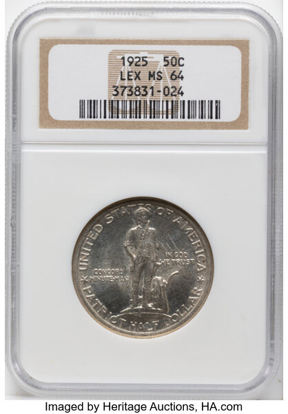 1925 50c Lexington-Concord MS thumbnail 9