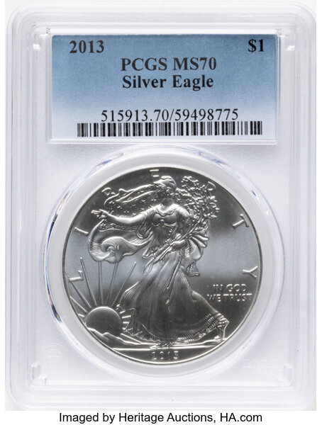 2013 $1  Silver Eagle MS thumbnail 5