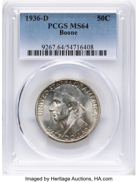 1936-D 50c Boone MS thumbnail 3