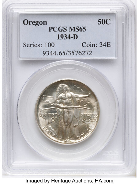 1934-D 50c Oregon Trail MS thumbnail 5