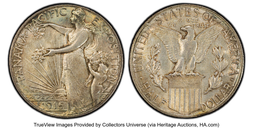 1915-S 50c Panama-Pacific Expo MS thumbnail 13