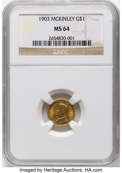 1903 G$1 McKinley - Louisiana Purchase MS thumbnail 4