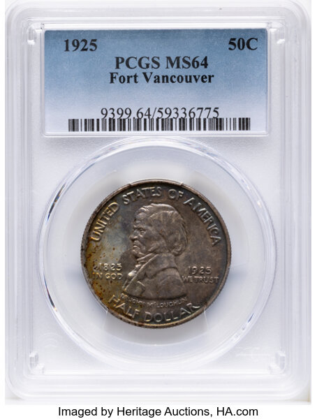 1925 50c Fort Vancouver MS thumbnail 7