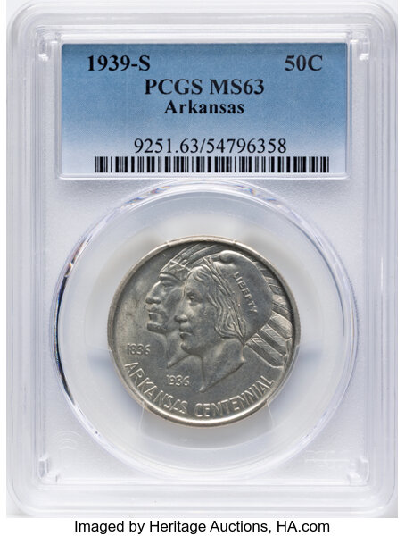 1939-S 50c Arkansas MS thumbnail 4