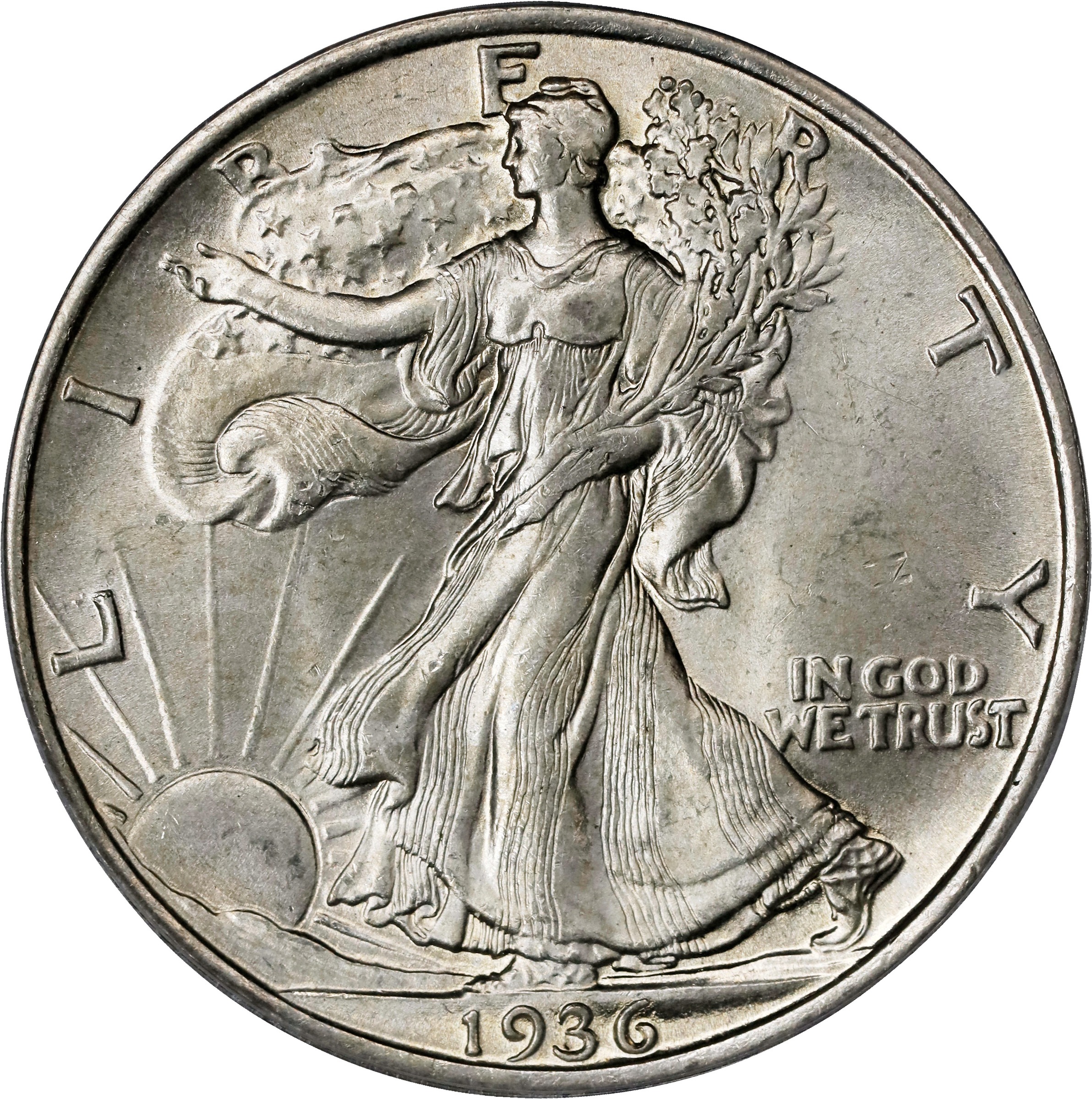 1936 50c Doubled Die Obverse, FS-101 MS thumbnail 10