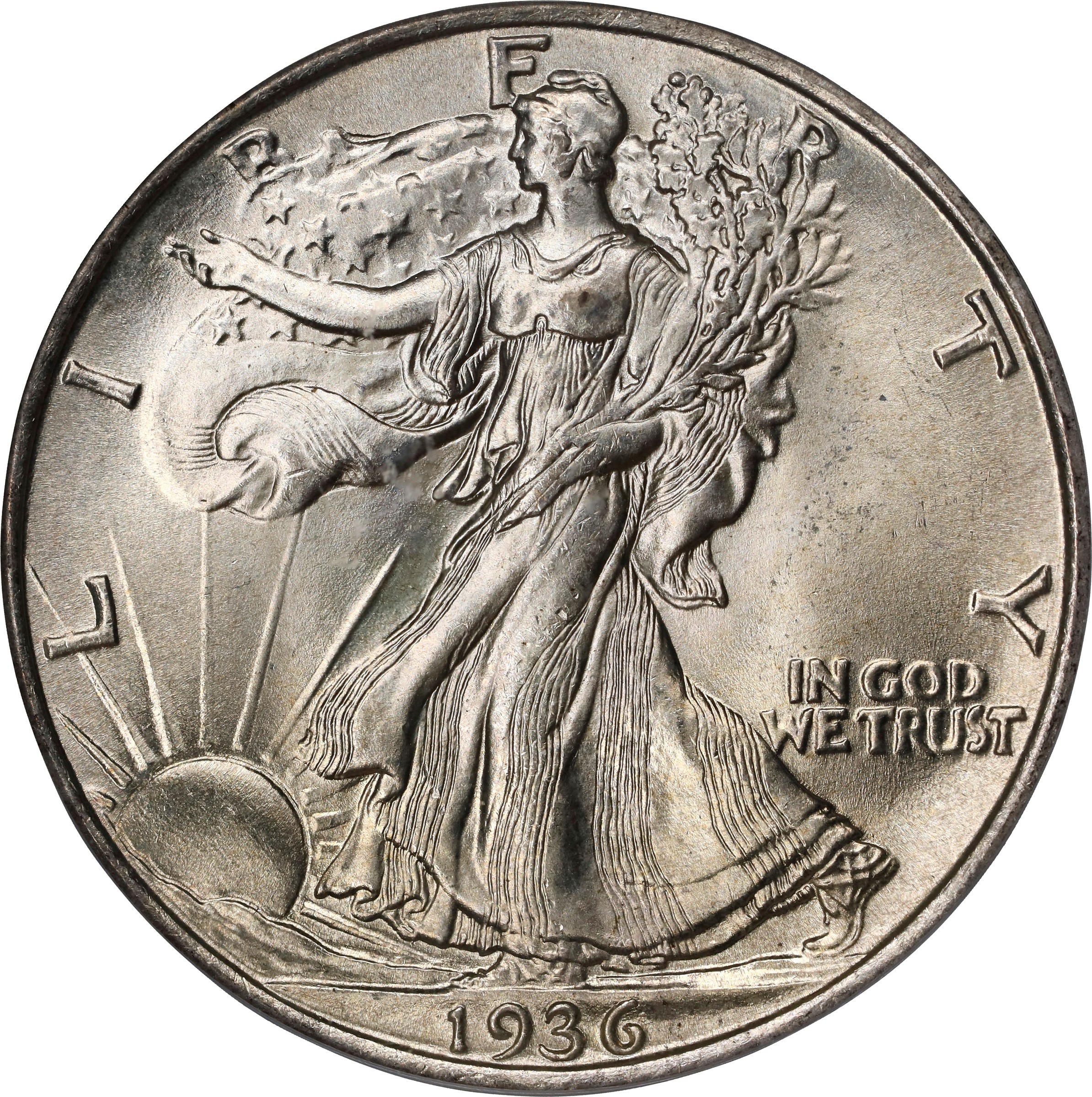 1936 50c Doubled Die Obverse, FS-101 MS thumbnail 12