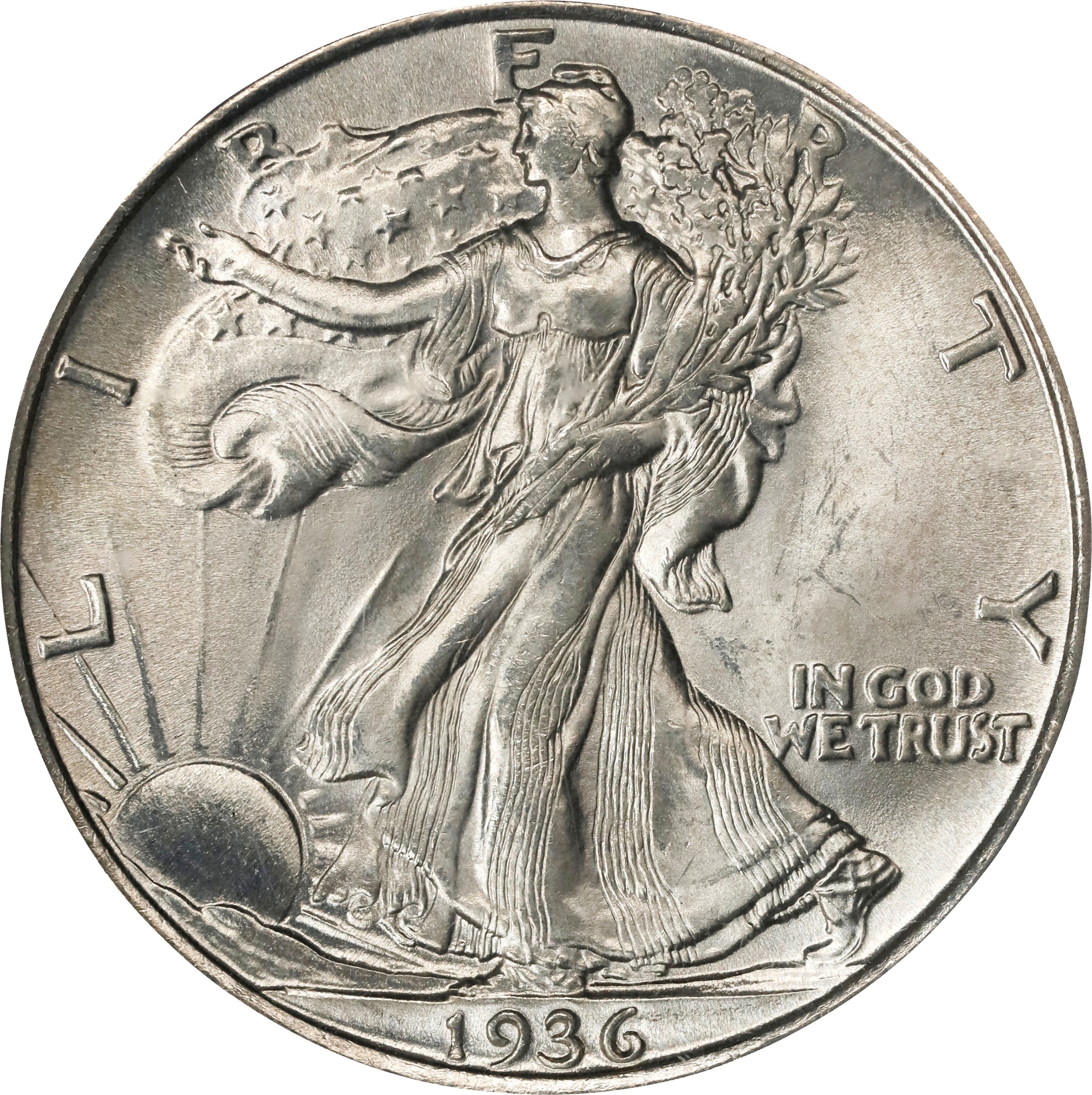 1936 50c Doubled Die Obverse, FS-101 MS thumbnail 14