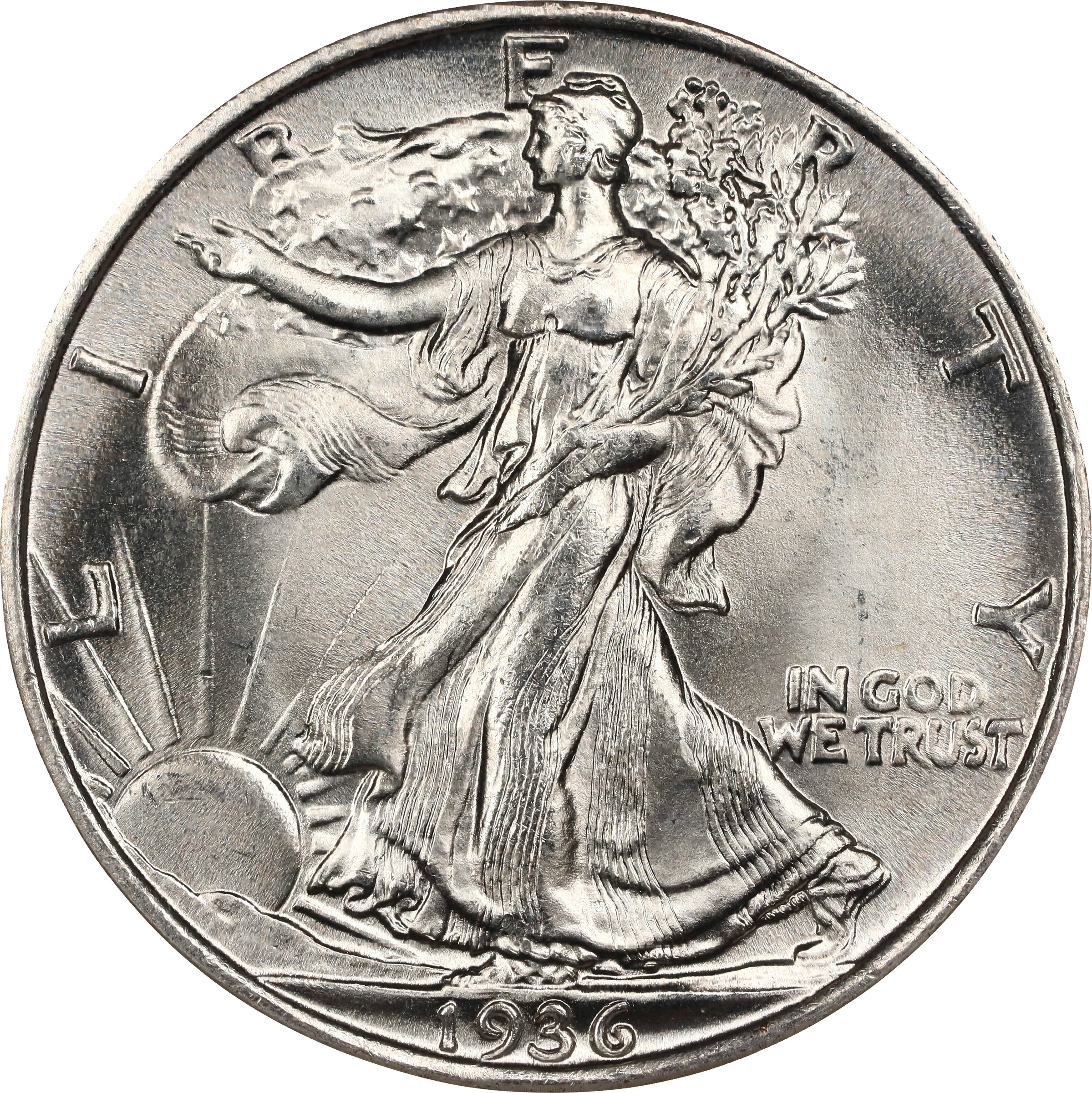 1936 50c Doubled Die Obverse, FS-101 MS thumbnail 15