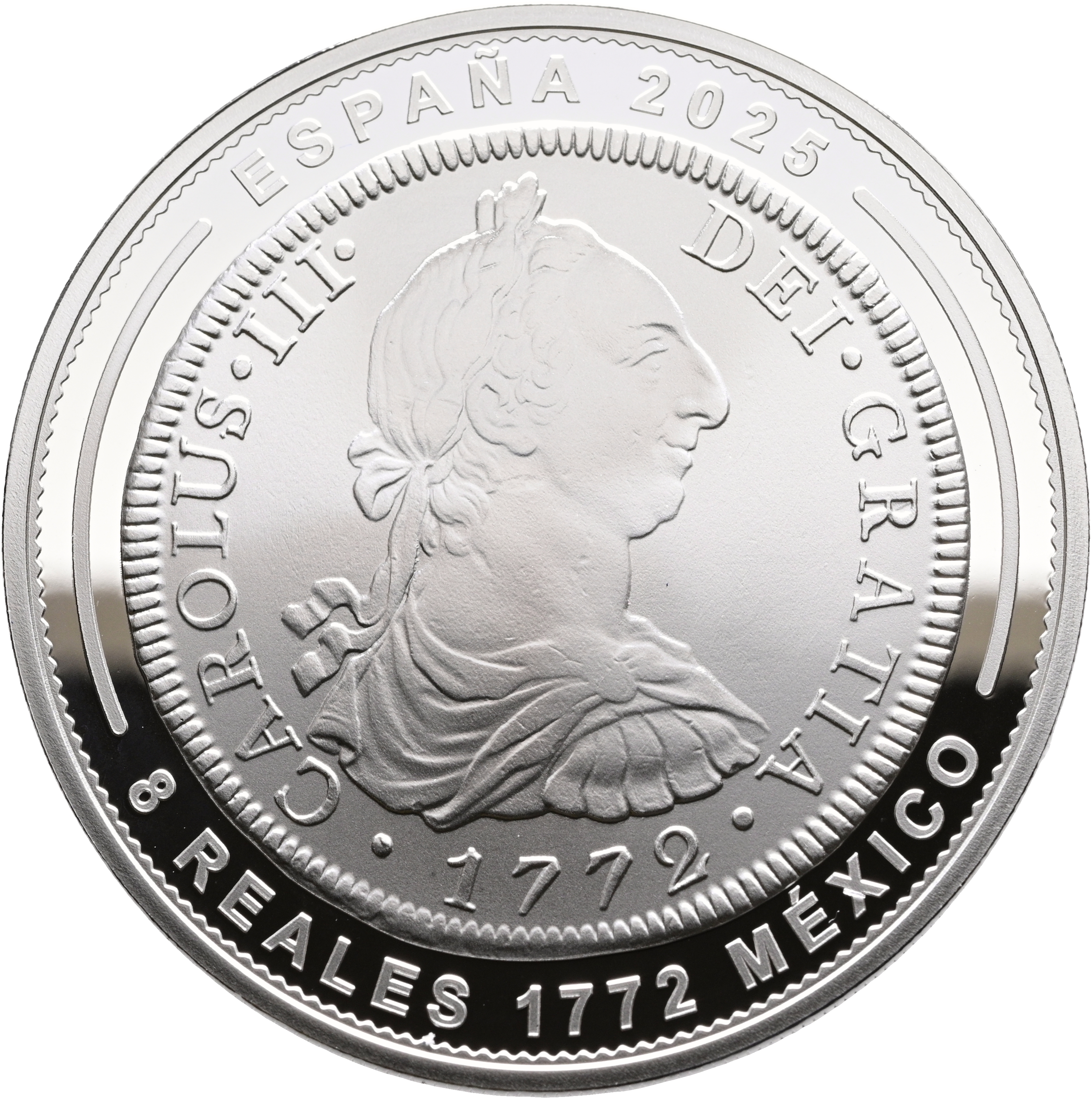2025-M S€10 / 8R Silver, Mint Museum Jewels, 1772, Mexico City PR DCAM