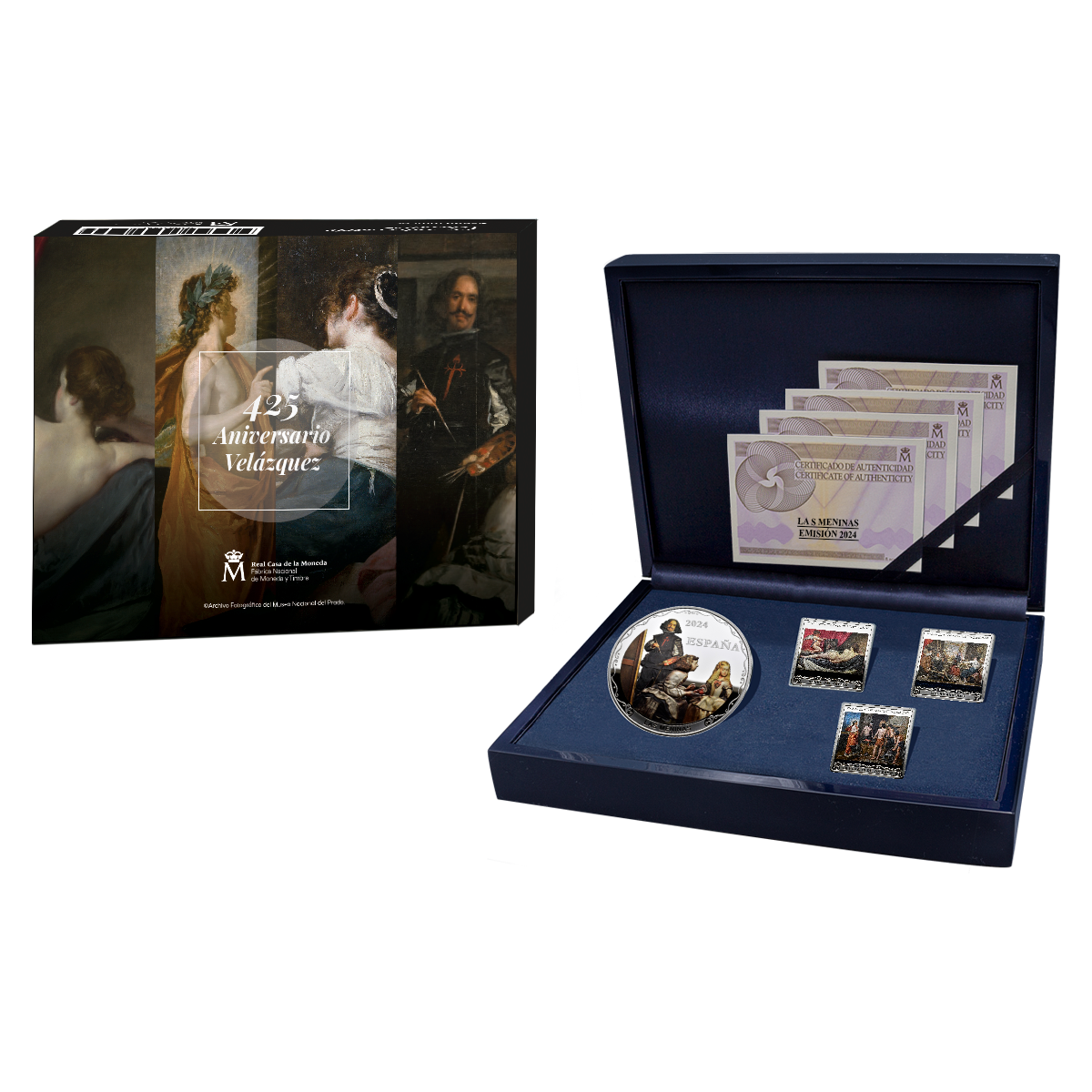 2024 Set 425th Anniversary of Velázquez, Silver Collection, 4 Coins PR DCAM
