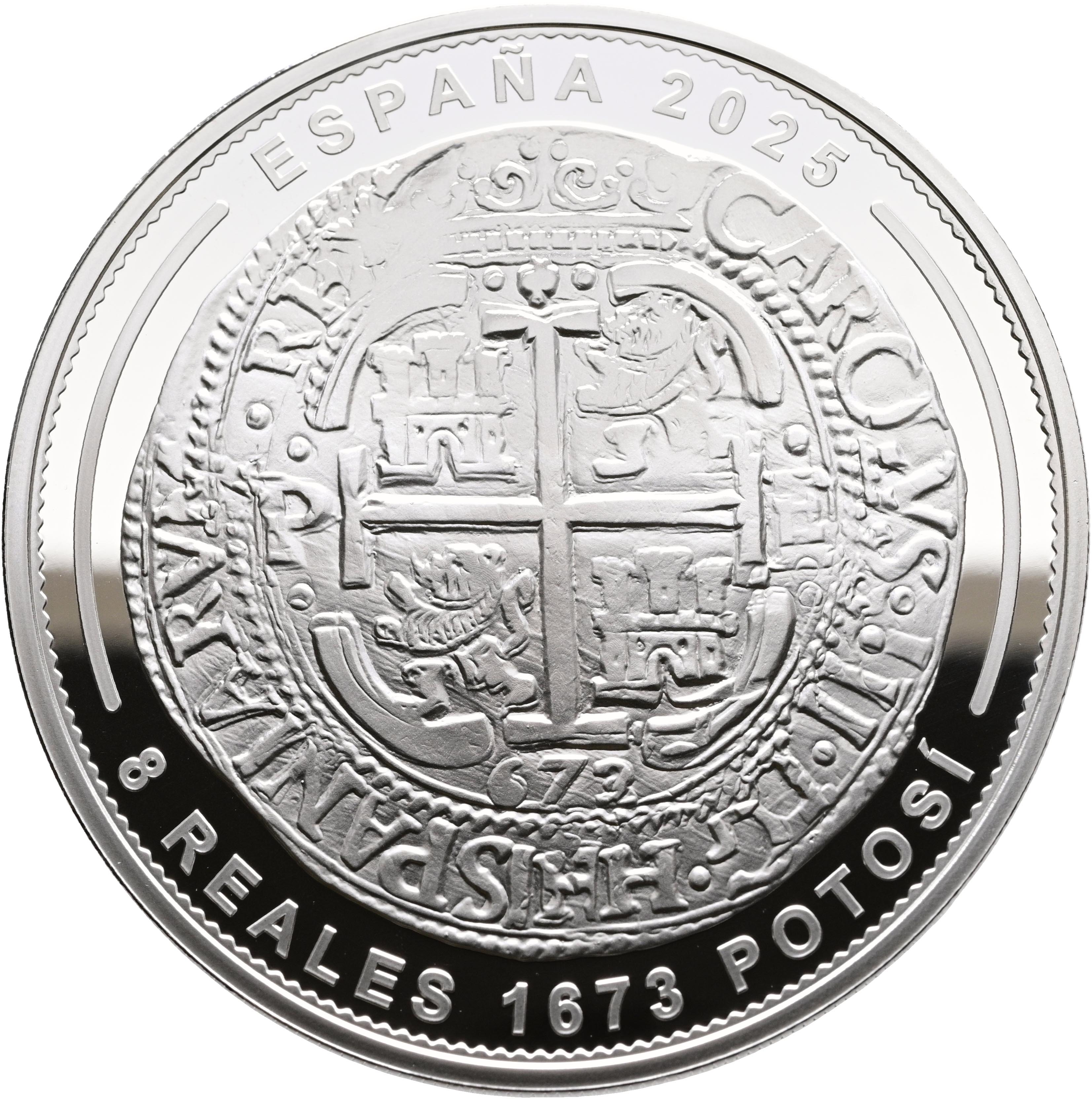 2025-M S€10 / 8R Silver, Mint Museum Jewels, 1673, Potosi PR DCAM