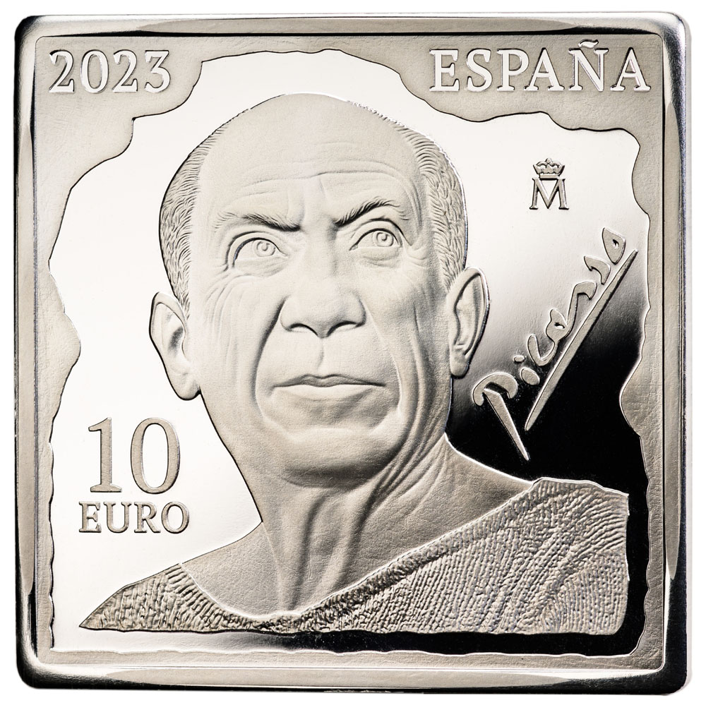 2023 Set 50th Anniversary of Picasso, Complete Collection, 8 Coins PR DCAM thumbnail 3