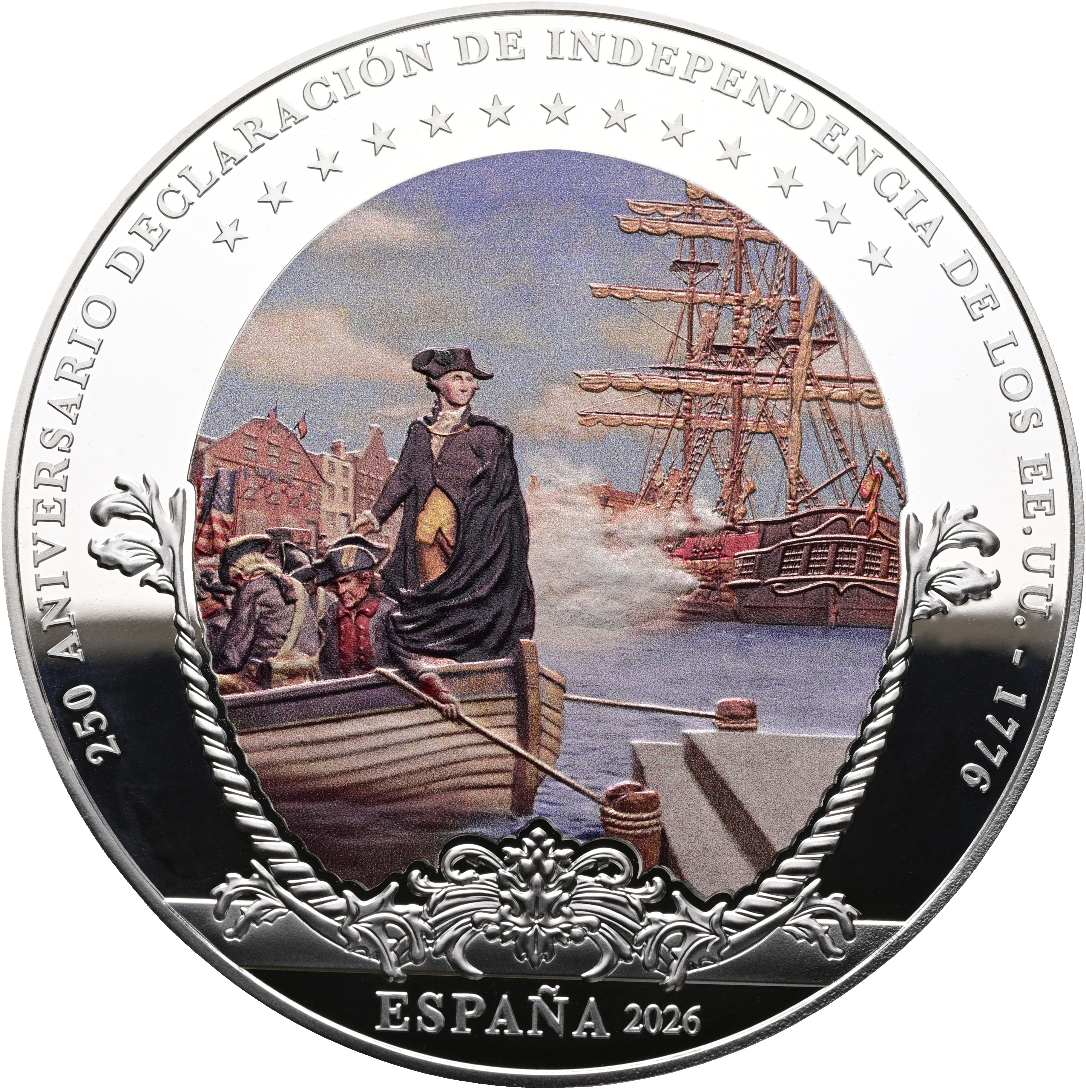 2026-M S€50 / Cinq 5oz Silver, The Thirteen Salutes PR DCAM