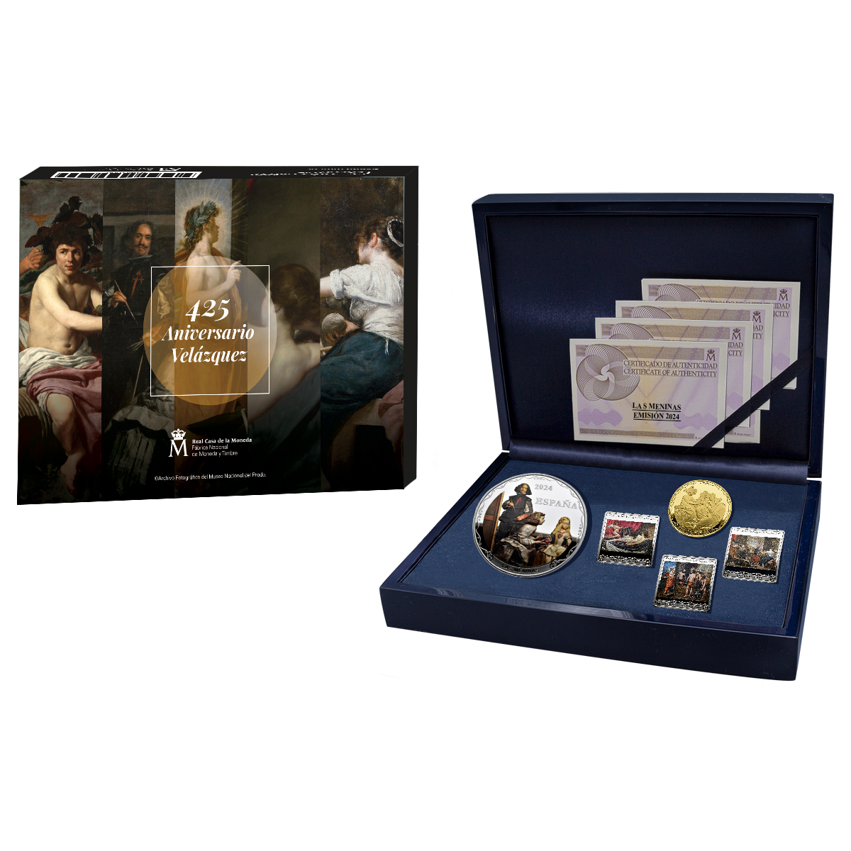 2024 Set 425th Anniversary of Velázquez, Complete Collection, 5 Coins PR DCAM